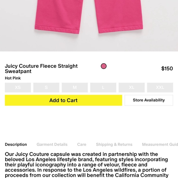 Madhappy Juicy Couture Fleece Hoodie. Size small. - Picture 3 of 4